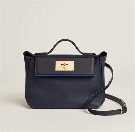 bleu nuit hermes lindy|Hermes bleu noir.